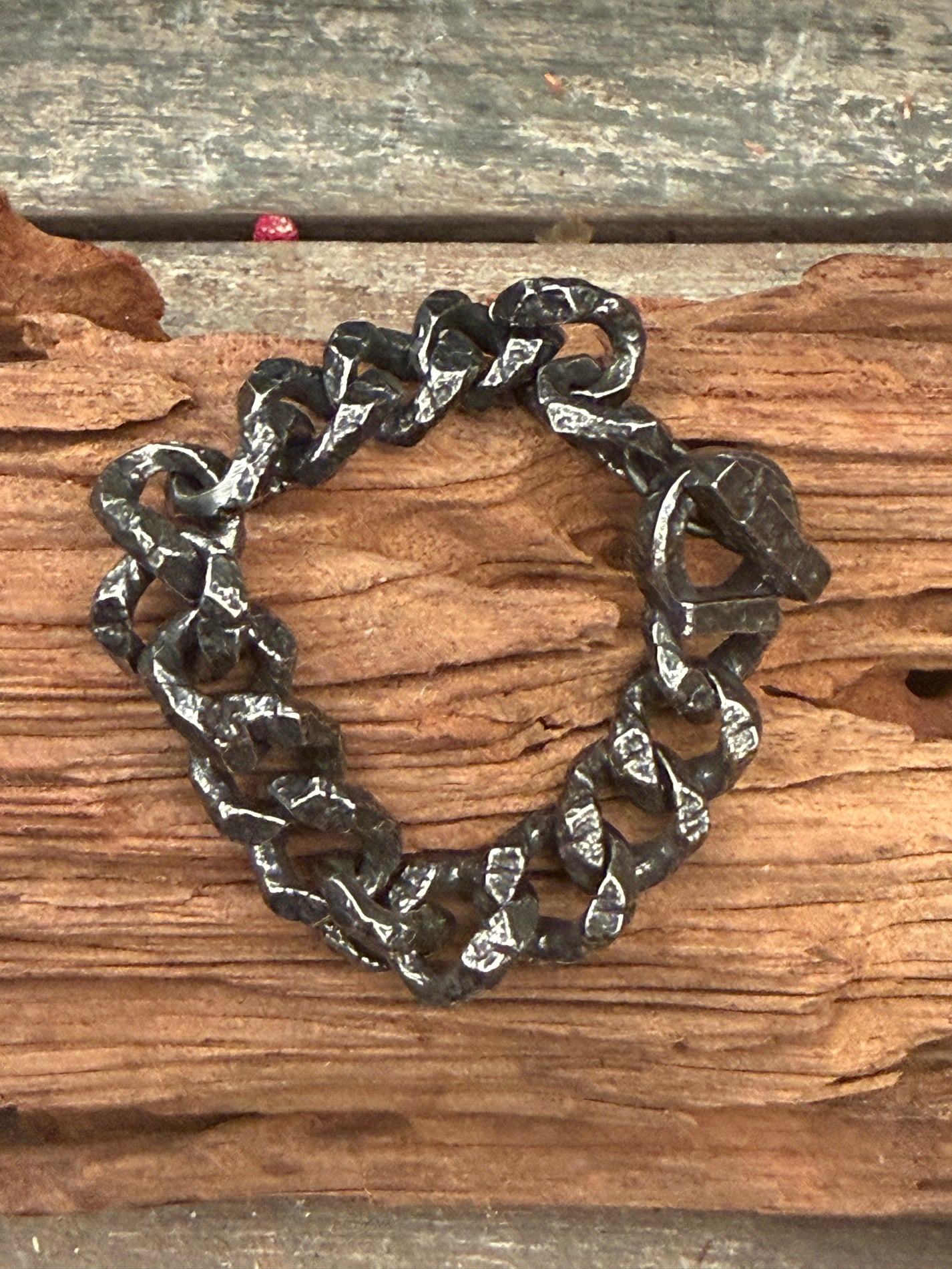 Hammered Steel Bracelet