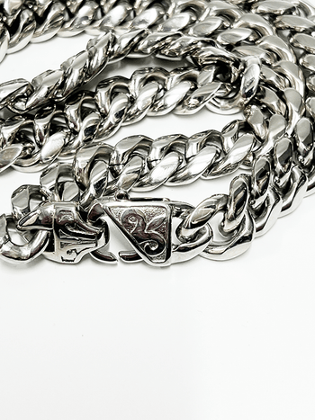 Smooth Silver Chain 13mm - Hellgate